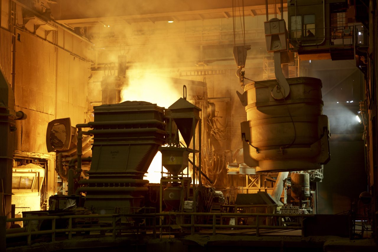 Photographie industrielle aciérie