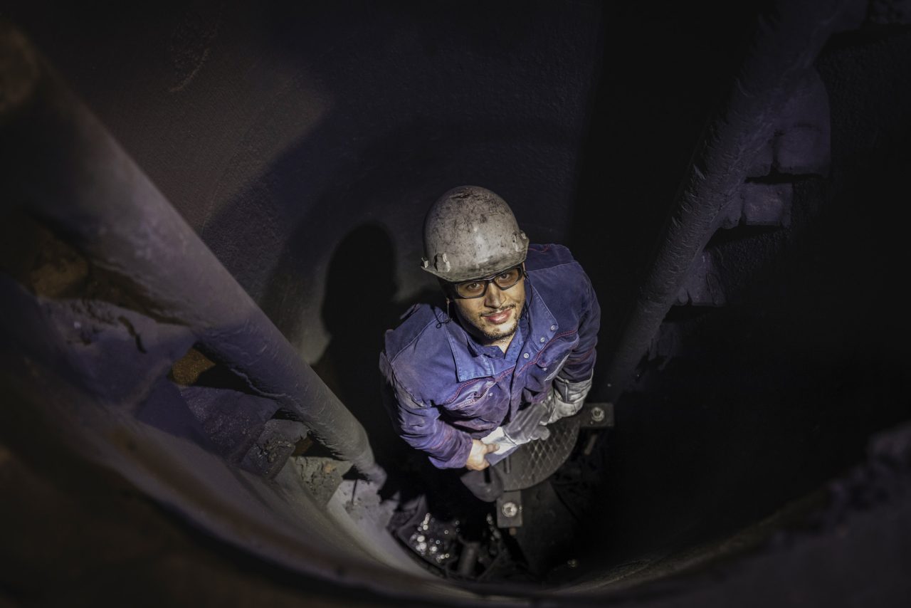 Photographie Industrielle d'homme au travail